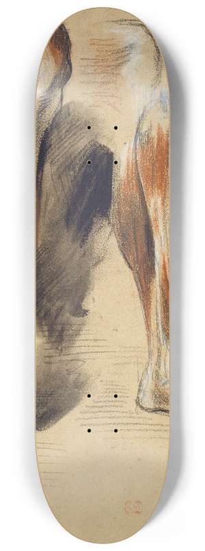 Eugne Delacroix - Studies of a right Leg 8.25 inch art skate deck