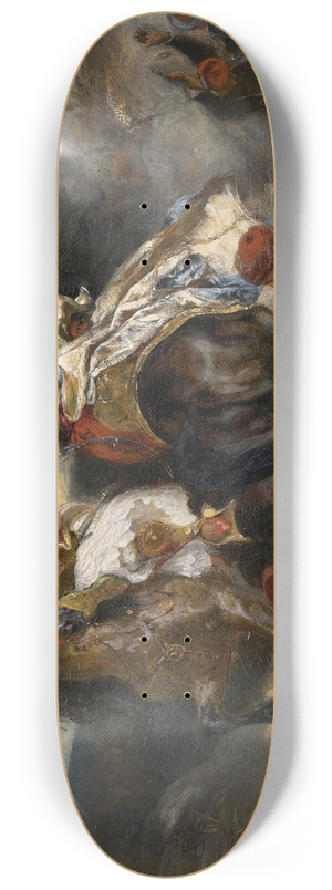Eugne Delacroix - The Combat of the Giaour and Hassan 8.25 inch art skate deck