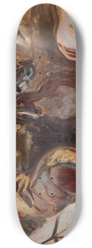 Eugne Delacroix - tude De Chevaux 8.25 inch art skate deck