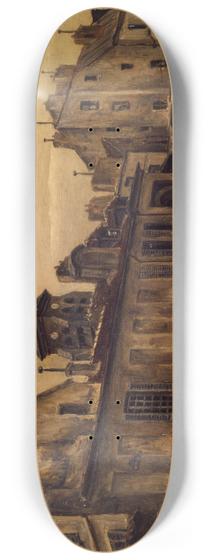 Eugne de Mnorval - La rue Daubenton 8.25 inch art skate deck