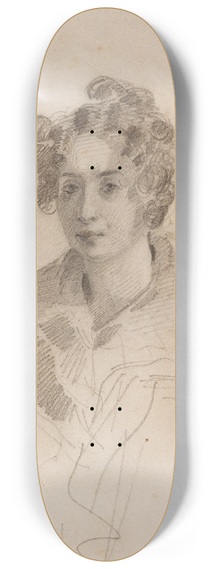 Eugne Devria - Madame Victor Hugo 8.25 inch art skate deck