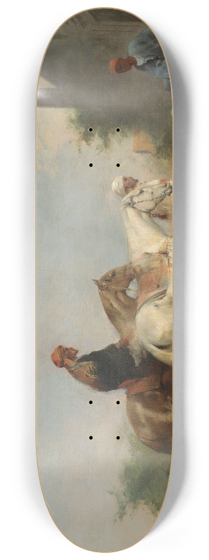 Eugne Fromentin - Horse traders 8.25 inch art skate deck