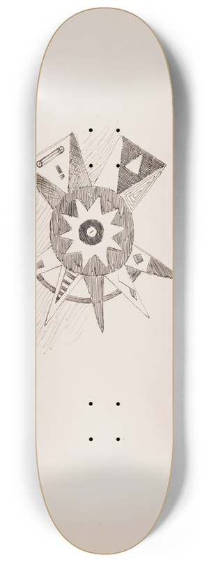 Frederic Remington - A Decoration on Robe 8.25 inch art skate deck