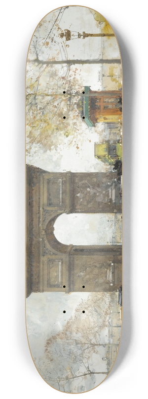 Eugne Galien-Laloue - Larc De Triomphe 8.25 inch art skate deck