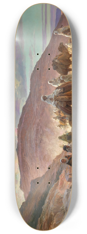 Eugne Girardet - A Desert Caravan 8.25 inch art skate deck