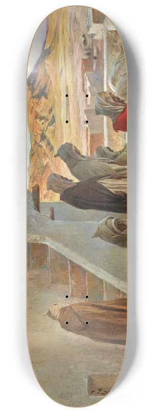 Eugne Girardet - Evening Prayers 8.25 inch art skate deck