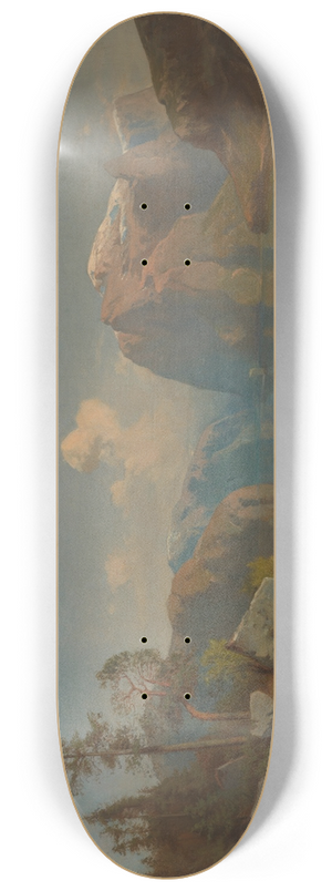Aleksander Kotsis - Mountain Landscape with a Lake 8.25 inch art skate deck Aleksander Kotsis - Mountain Landscape with a Lake 8.25 inch art skate deck