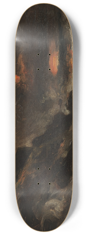 Eugne Isabey - A Storm off the Normandy Coast 8.25 inch art skate deck