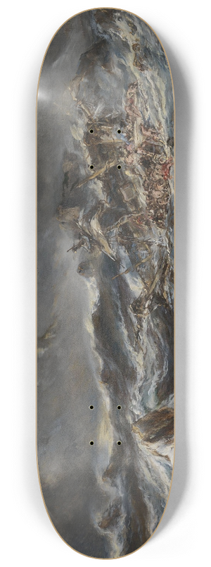 Eugne Isabey - Shipwreck 8.25 inch art skate deck