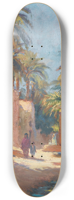 Eugne-Jules Delahogue - A StreetInBiskra 8.25 inch art skate deck
