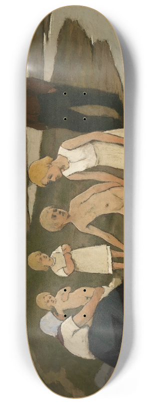 Eugne Laermans - Children Bathing 8.25 inch art skate deck