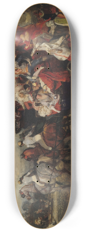 Eugne Lami - Scne de carnaval, place de la Concorde 8.25 inch art skate deck