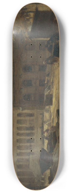 Eugne Trigoulet - La dmolition du Palais de lIndustrie, aux Champs-lyses 8.25 inch art skate deck