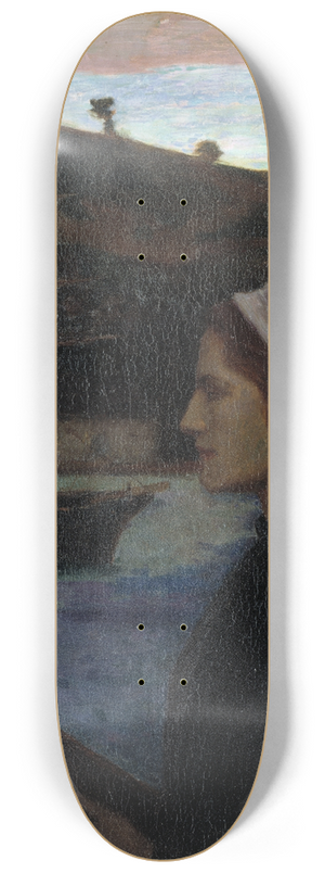 Eugne Vail - A Breton Sunday 8.25 inch art skate deck