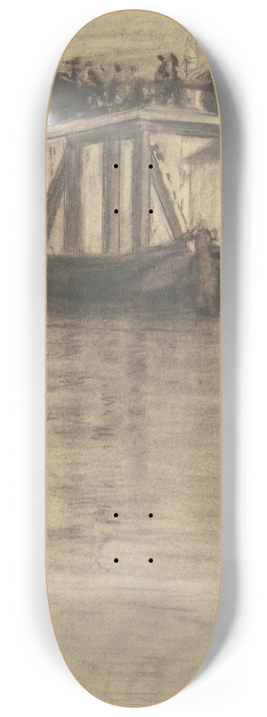 Eugne Vail - Venetian Bridge 8.25 inch art skate deck