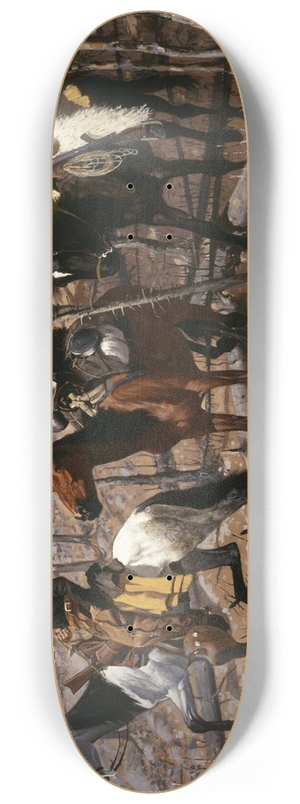 Frederic Remington - Prospecting for Cattle Range 8.25 inch art skate deck