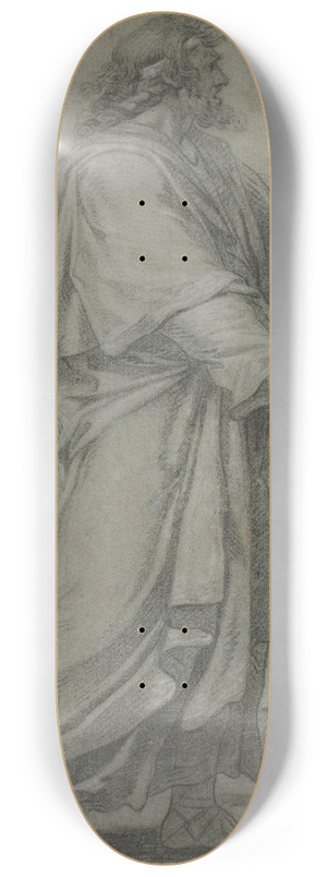 Eustache Le Sueur - Man Destroying Book 8.25 inch art skate deck