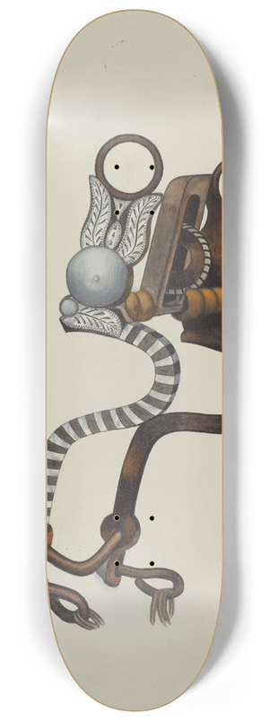 Eva Fox and Harry Mann Waddell - Bit 8.25 inch art skate deck