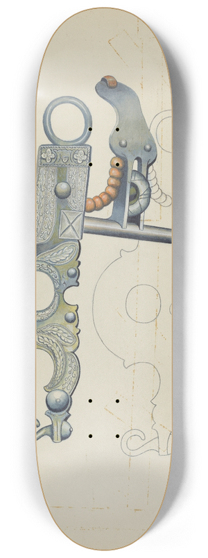 Eva Fox and Harry Mann Waddell - Bit 8.25 inch art skate deck