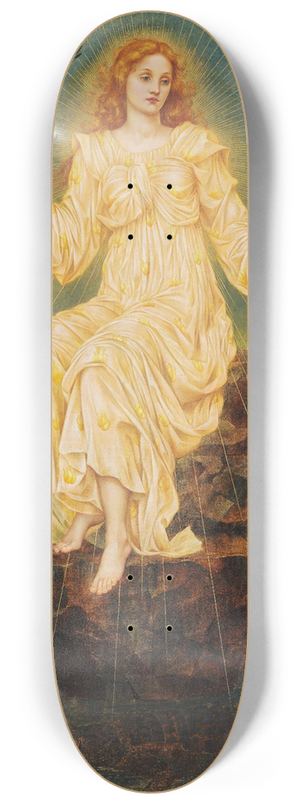 Evelyn De Morgan - Lux in Tenebris 8.25 inch art skate deck