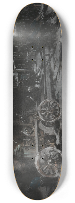 Everett Shinn - FireScene 8.25 inch art skate deck
