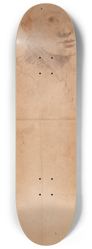 Federico Zuccaro - Study of a Young Man 8.25 inch art skate deck