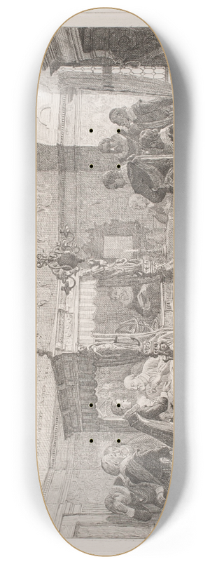 Frederik Christian Lund - Kansler Niels Kaas dd 8.25 inch art skate deck