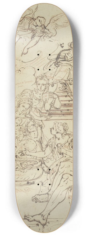 Felice Torelli - Birth of the Blessed Virgin Mary 8.25 inch art skate deck