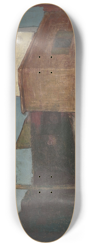 Felix Nussbaum - Strae mit Telefonmasten 8.25 inch art skate deck