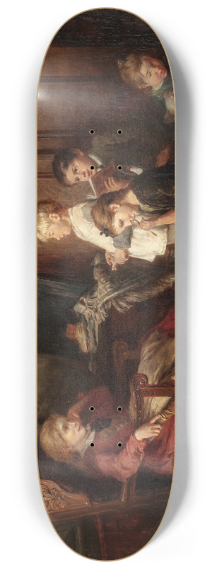 Felix Schlesinger - Children Reading 8.25 inch art skate deck