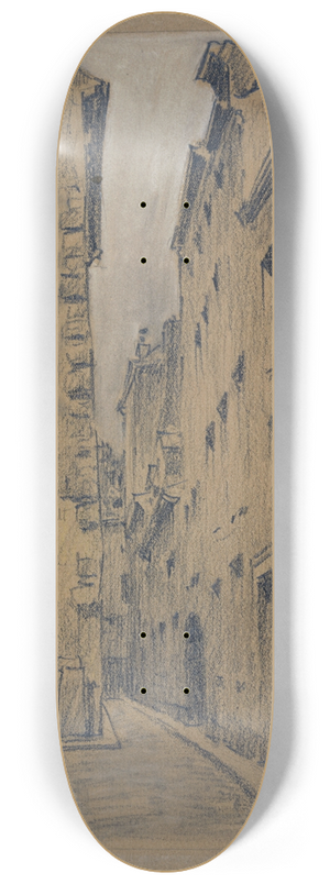 Ferdinand Boberg - La rue du Prvt 8.25 inch art skate deck