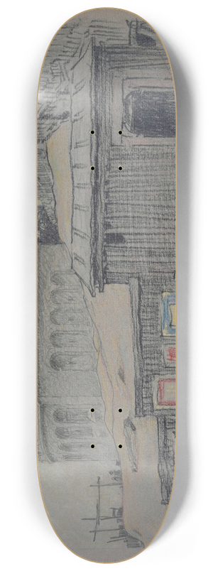 Ferdinand Boberg - Le parvis du Sacr Cur 8.25 inch art skate deck