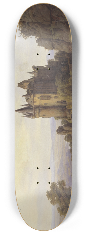 Frederik Sdring - Slottet Bresheim ved Eifelfloden 8.25 inch art skate deck