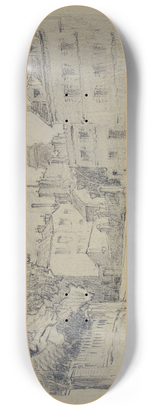 Ferdinand Boberg - Rue Lepic  Montmartre 8.25 inch art skate deck