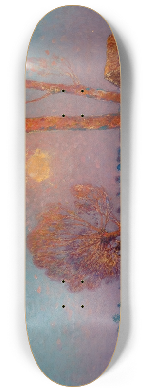 Ferdinand du Puigaudeau - Coucher de Soleil en Brire 8.25 inch art skate deck