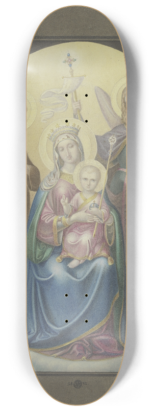 Ferdinand Fellner - Madonna mit dem Heiligen Michael und der Heiligen Euphrosina 8.25 inch art skate deck