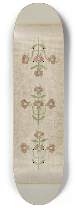Fred Hassebrock - Quilt  Tulip Pattern 8.25 inch art skate deck