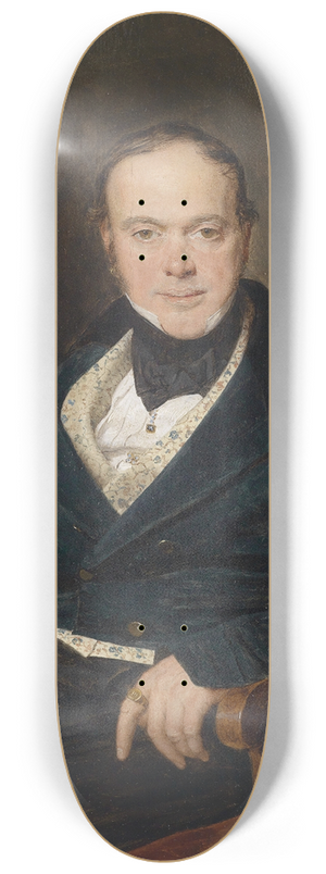 Ferdinand Georg Waldmller - Bildnis August Walter 8.25 inch art skate deck