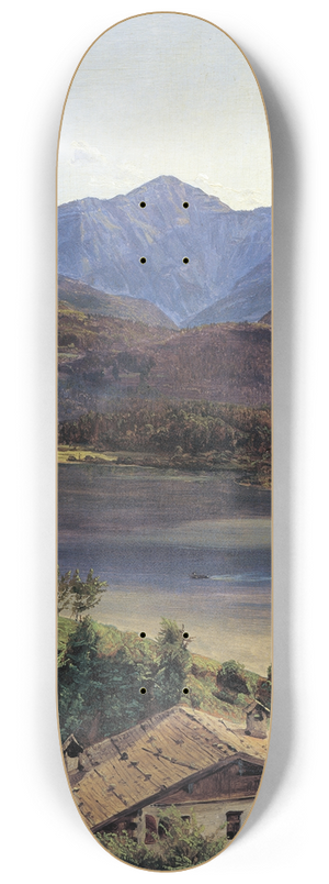 Ferdinand Georg Waldmller - Der Wolfgangsee 8.25 inch art skate deck