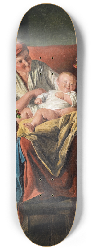 Ferdinand Georg Waldmller - Mother luck 8.25 inch art skate deck