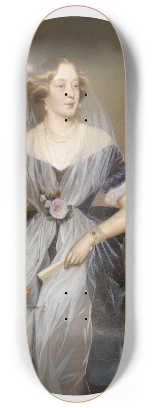 Ferdinand Georg Waldmller - Portrait einer adeligen Dame 8.25 inch art skate deck