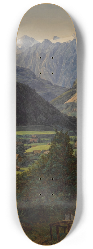 Ferdinand Georg Waldmller - The Dachstein seen from the Sophienplatz 8.25 inch art skate deck