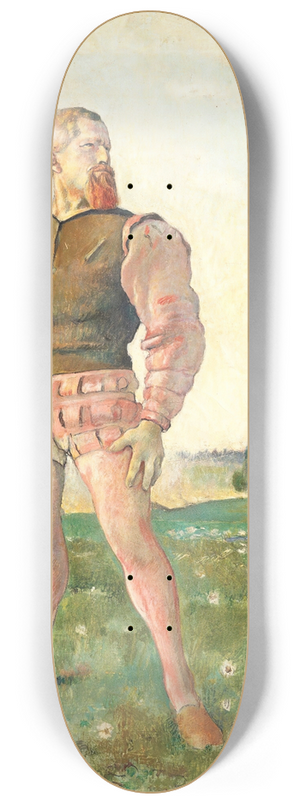 Ferdinand Hodler - The angry warrior 8.25 inch art skate deck