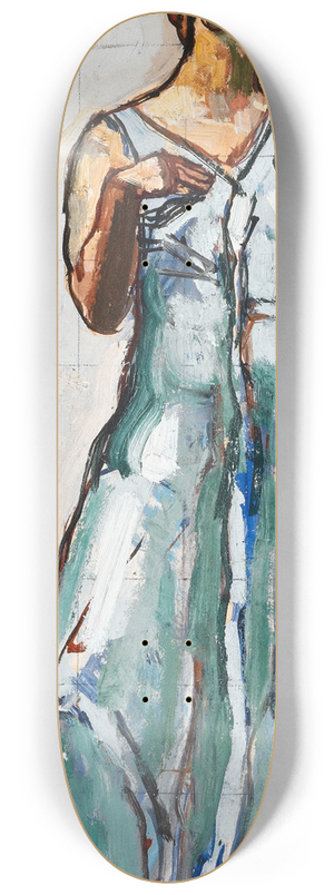 Ferdinand Hodler - View Into Infinity, Single Figure 8.25 inch art skate deck
