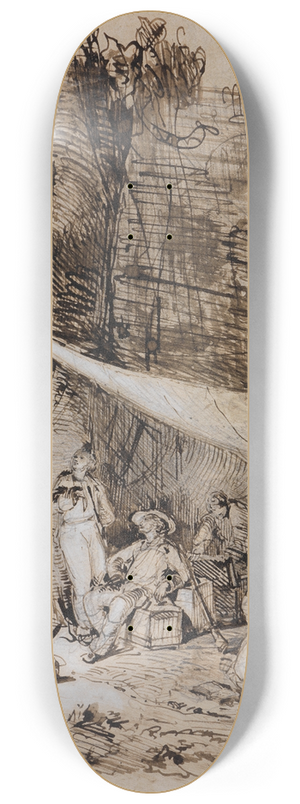 Ferdinand Keller - Alexander von Humboldt am Orinoko 8.25 inch art skate deck