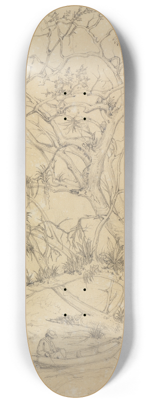 Ferdinand Keller - Am Ufer 8.25 inch art skate deck