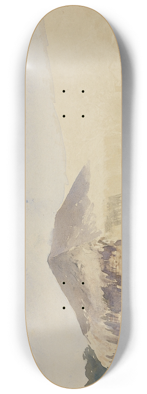 Ferdinand Keller - Htten, Mann, Pferd 8.25 inch art skate deck