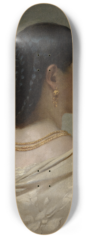 Ferdinand Keller - Portrait of Nana Risi 8.25 inch art skate deck