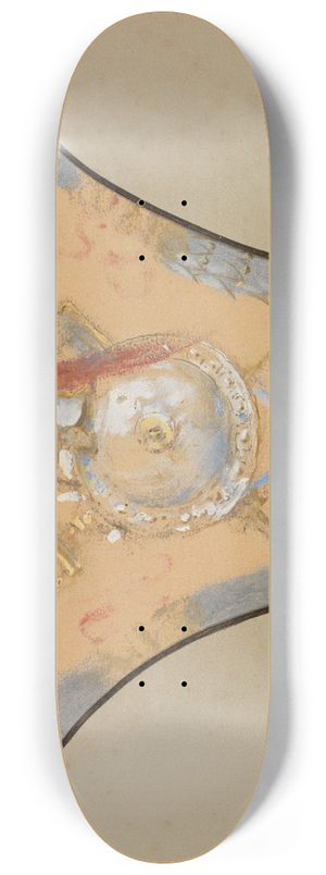 Ferdinand Keller - Studie zur Innendekoration des Landesgewerbemuseums in Stuttgart 8.25 inch art skate deck