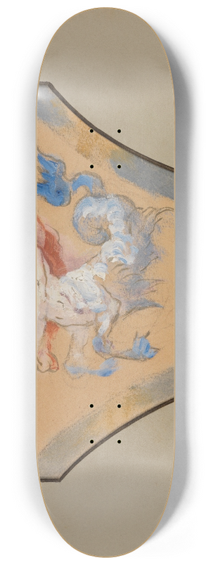 Ferdinand Keller - Studie zur Innendekoration des Landesgewerbemuseums in Stuttgart 8.25 inch art skate deck
